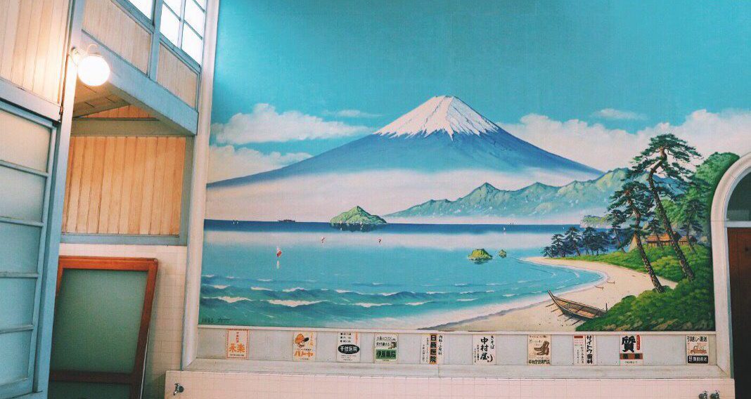 レトロ銭湯の風景✨ユニークな油彩画でお部屋に温かみを 【公式通販】
