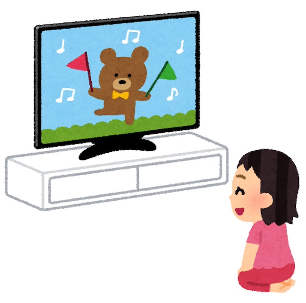 女性　テレビ鑑賞