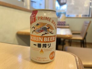 休憩スペースのビール