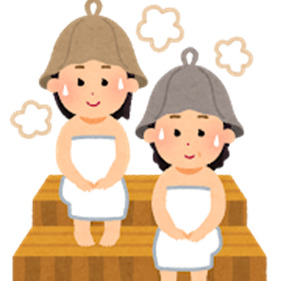 サウナ 汗 女の子