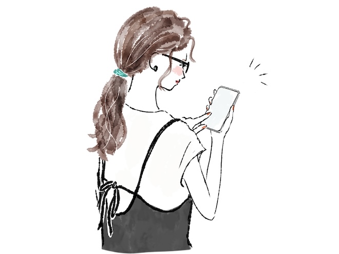 女性 スマホ