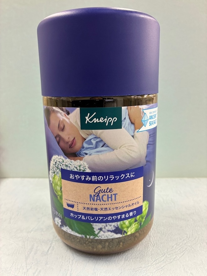 クナイプ『グーテナハト バスソルト ホップ&バレリアンの香り』外観