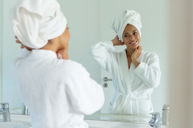 バスローブ 女性