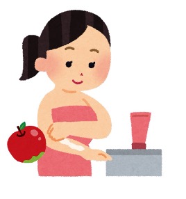 女の子 ボディケア りんご