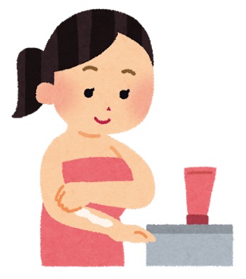 女の子 ボディケア