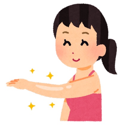 女の子 ボディケア