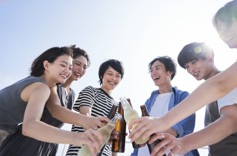 乾杯　飲酒