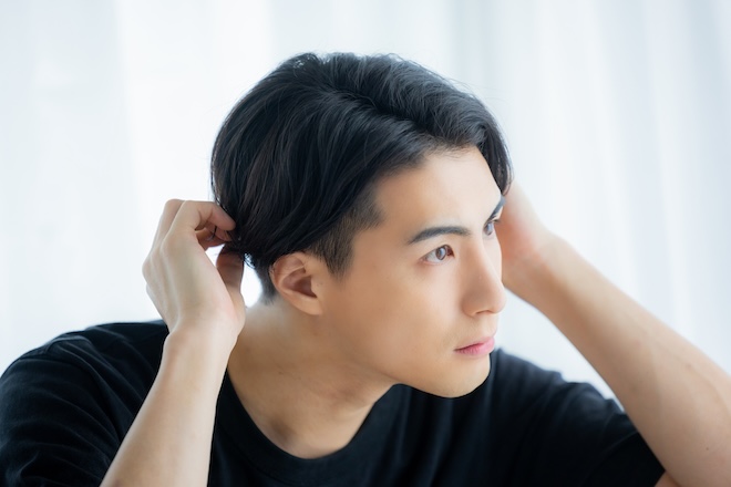男性　髪質