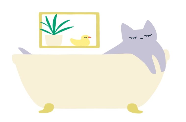 お風呂 猫 リラックス