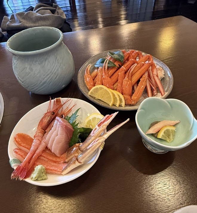 城崎温泉 カニ 刺身