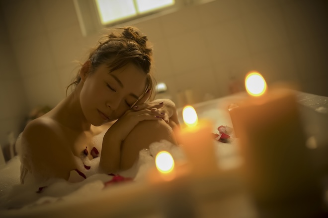 おふろ 女性 リラックス